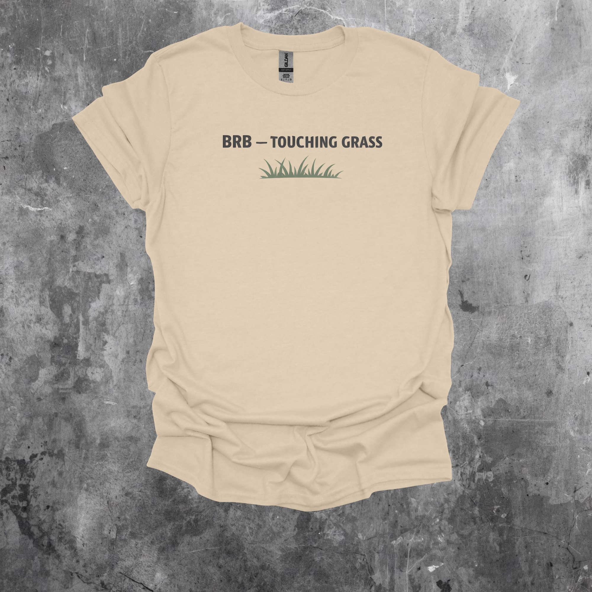 BRB - Touching Grass Graphic T-Shirt