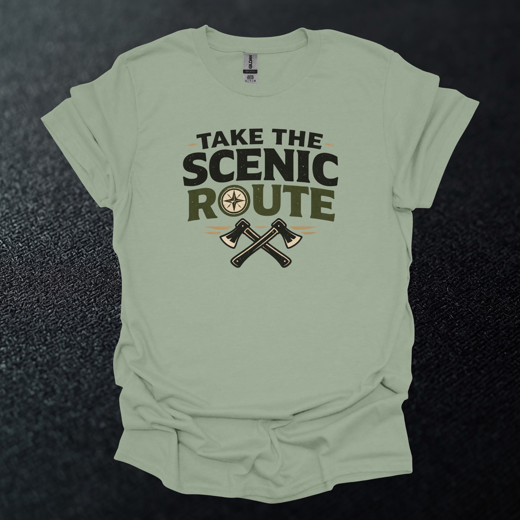 Take The Scenic Route Graphic T-Shirt
