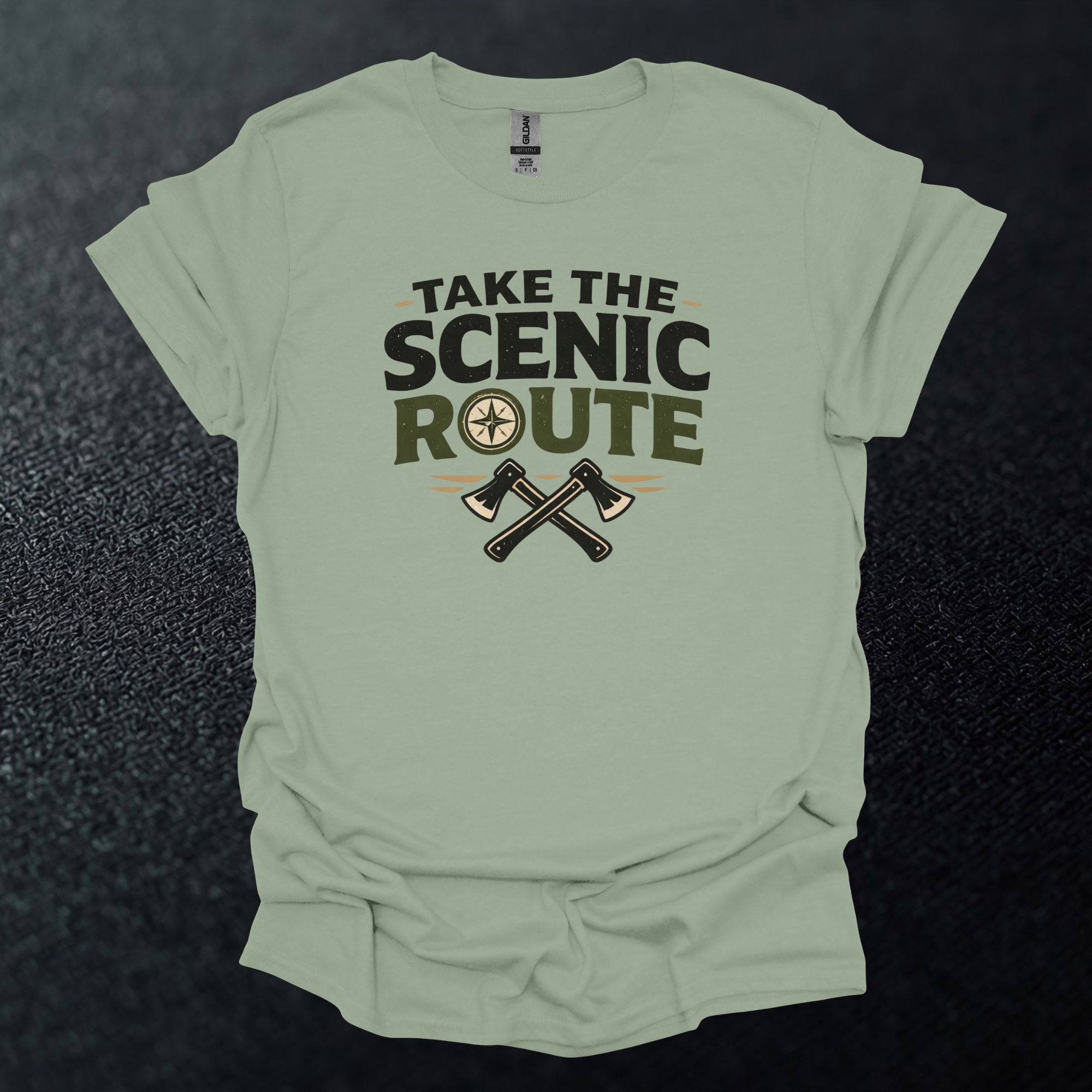 Take The Scenic Route Graphic T-Shirt