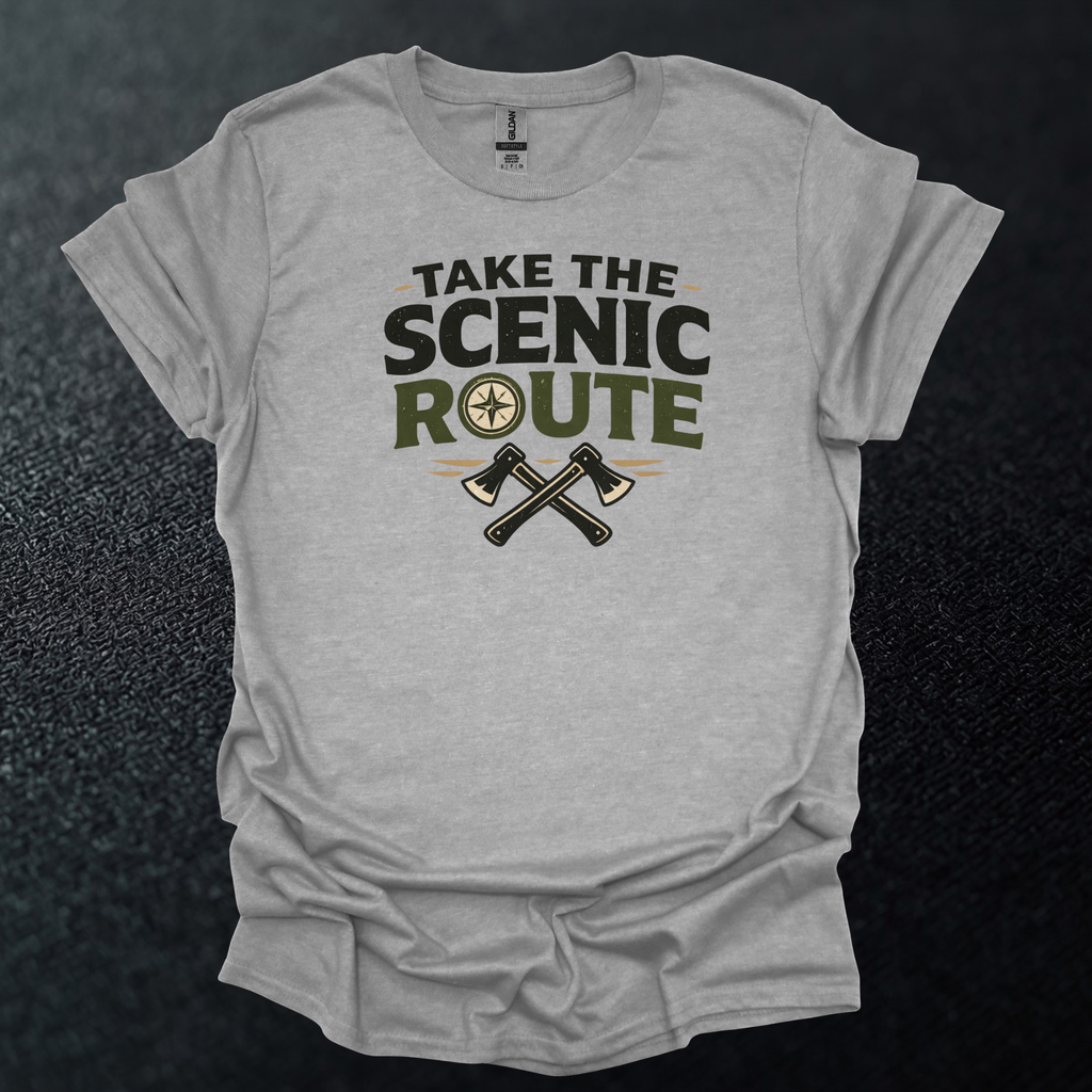 Take The Scenic Route Graphic T-Shirt