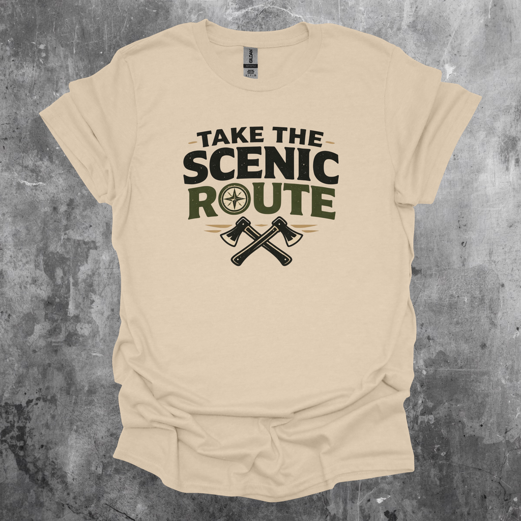 Take The Scenic Route Graphic T-Shirt