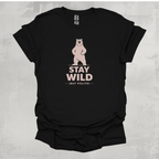 Bear Stay Wild But Polite Graphic T-Shirt