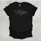 Sea Turtle 2 Line Art Graphic T-Shirt