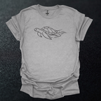 Sea Turtle 2 Line Art Graphic T-Shirt