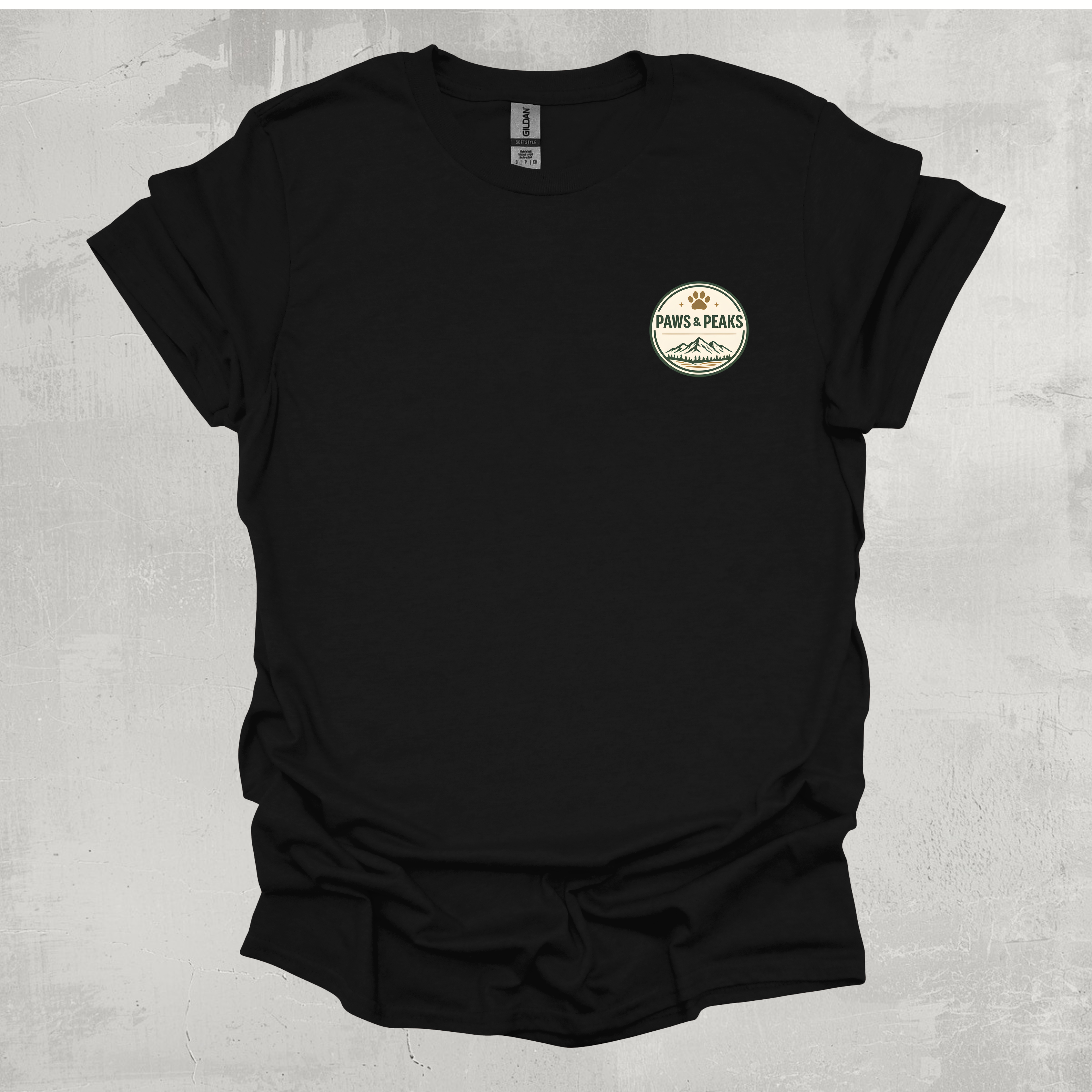 Paws & Peaks Corner Pocket Badge Graphic T-Shirt