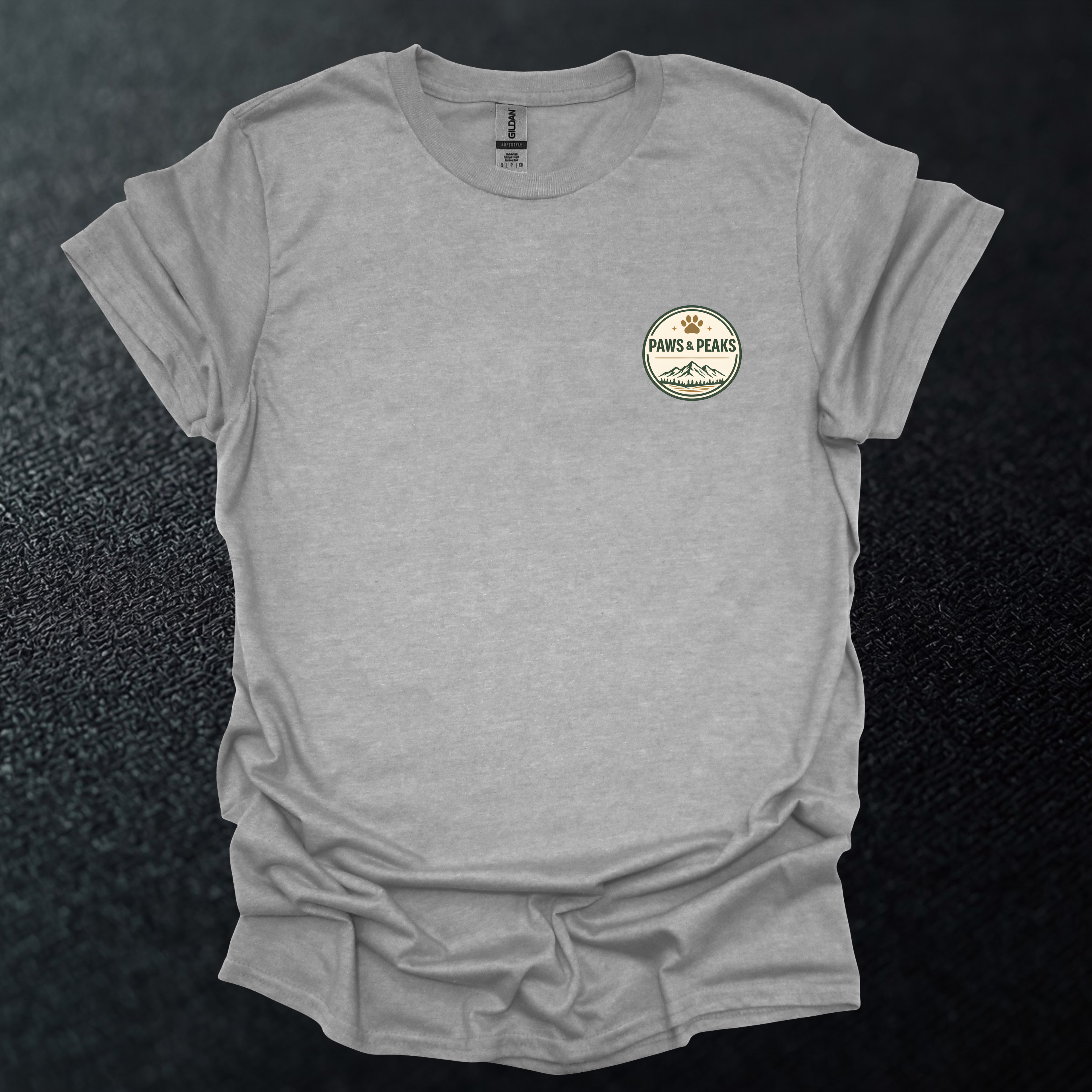 Paws & Peaks Corner Pocket Badge Graphic T-Shirt