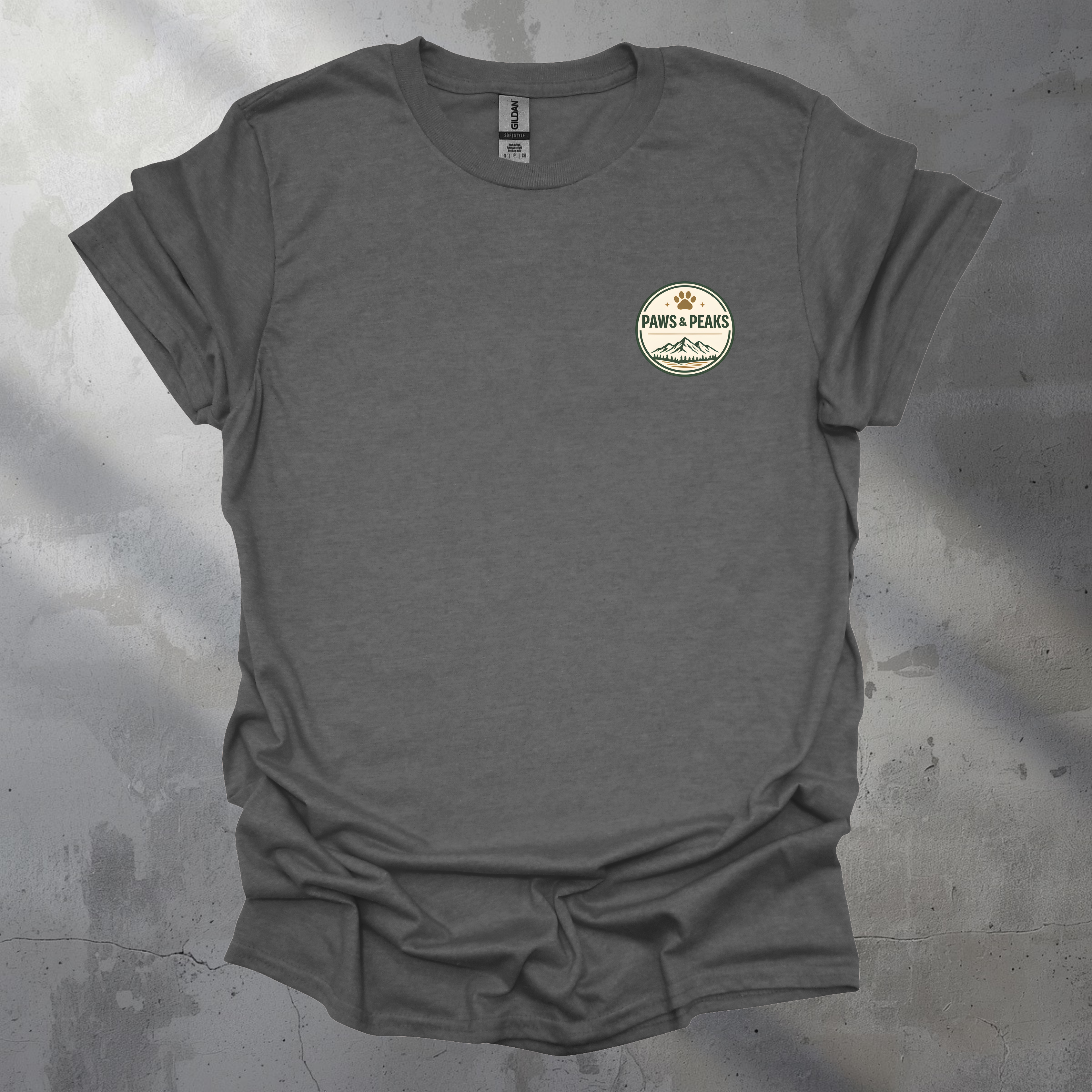 Paws & Peaks Corner Pocket Badge Graphic T-Shirt