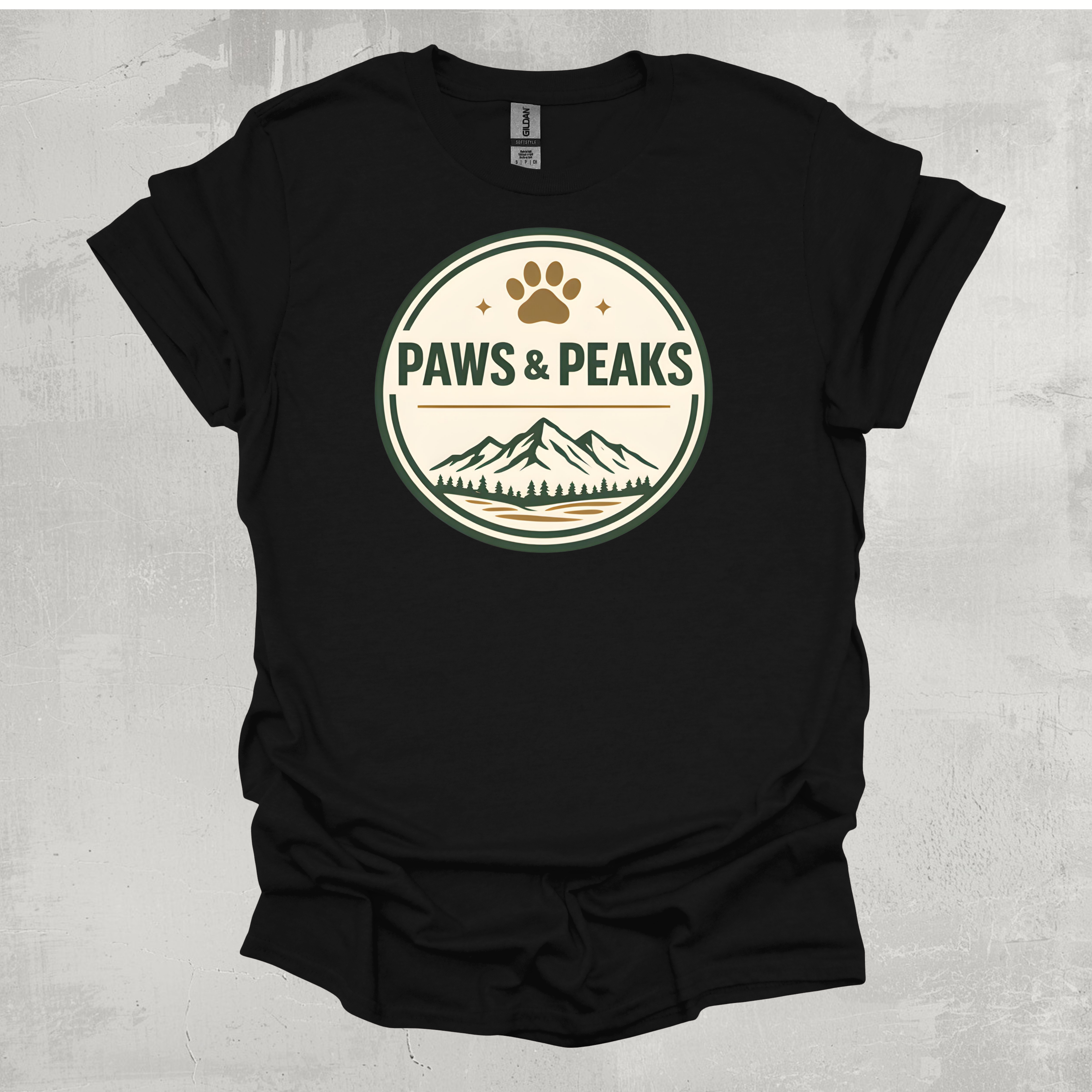 Paws and Peaks Graphic T-Shirt