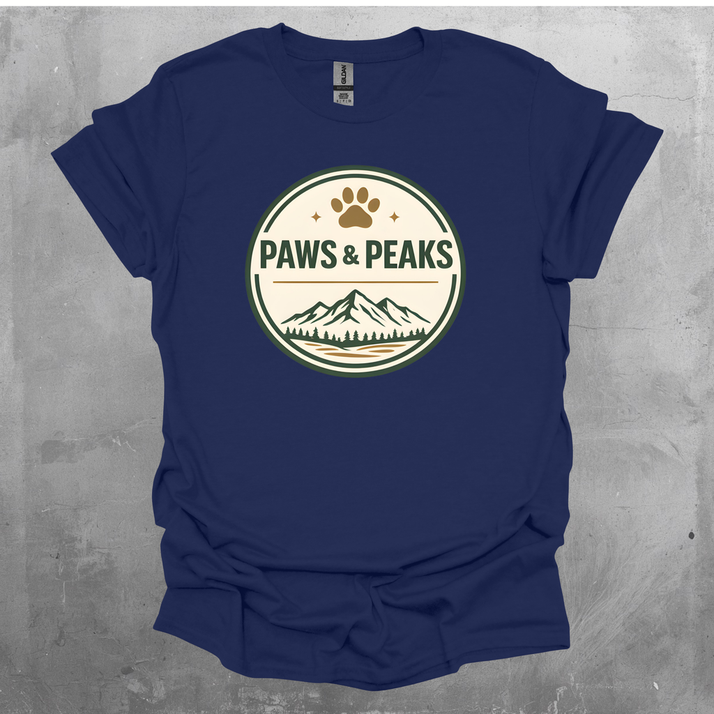 Paws and Peaks Graphic T-Shirt