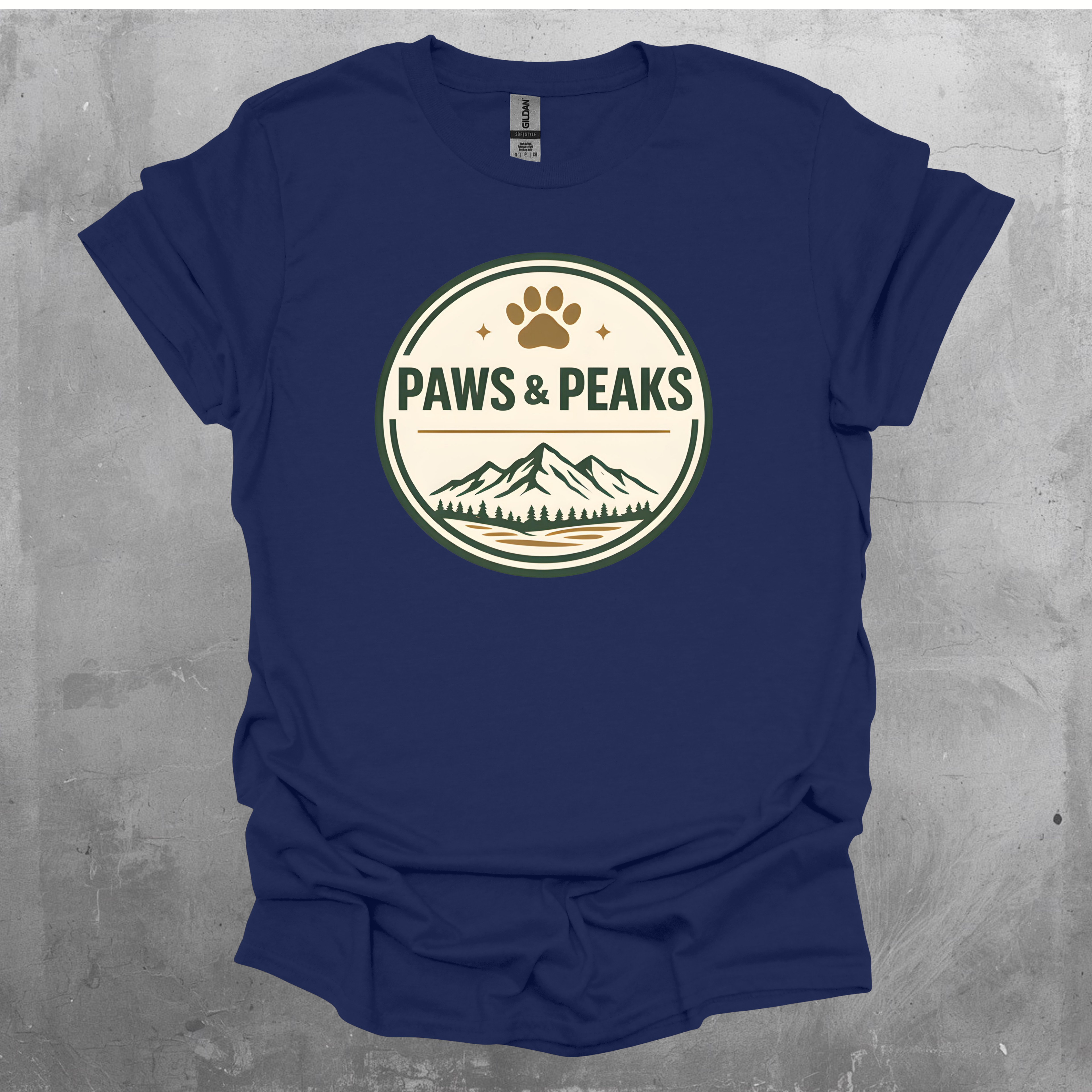 Paws and Peaks Graphic T-Shirt