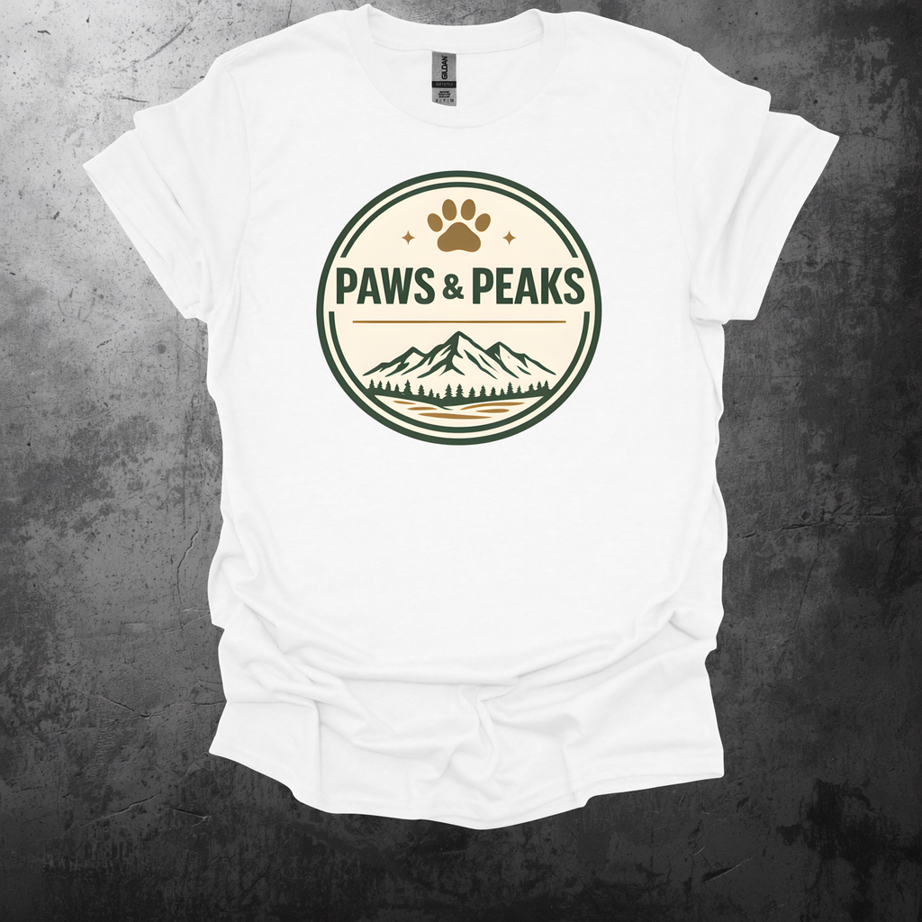 Paws and Peaks Graphic T-Shirt