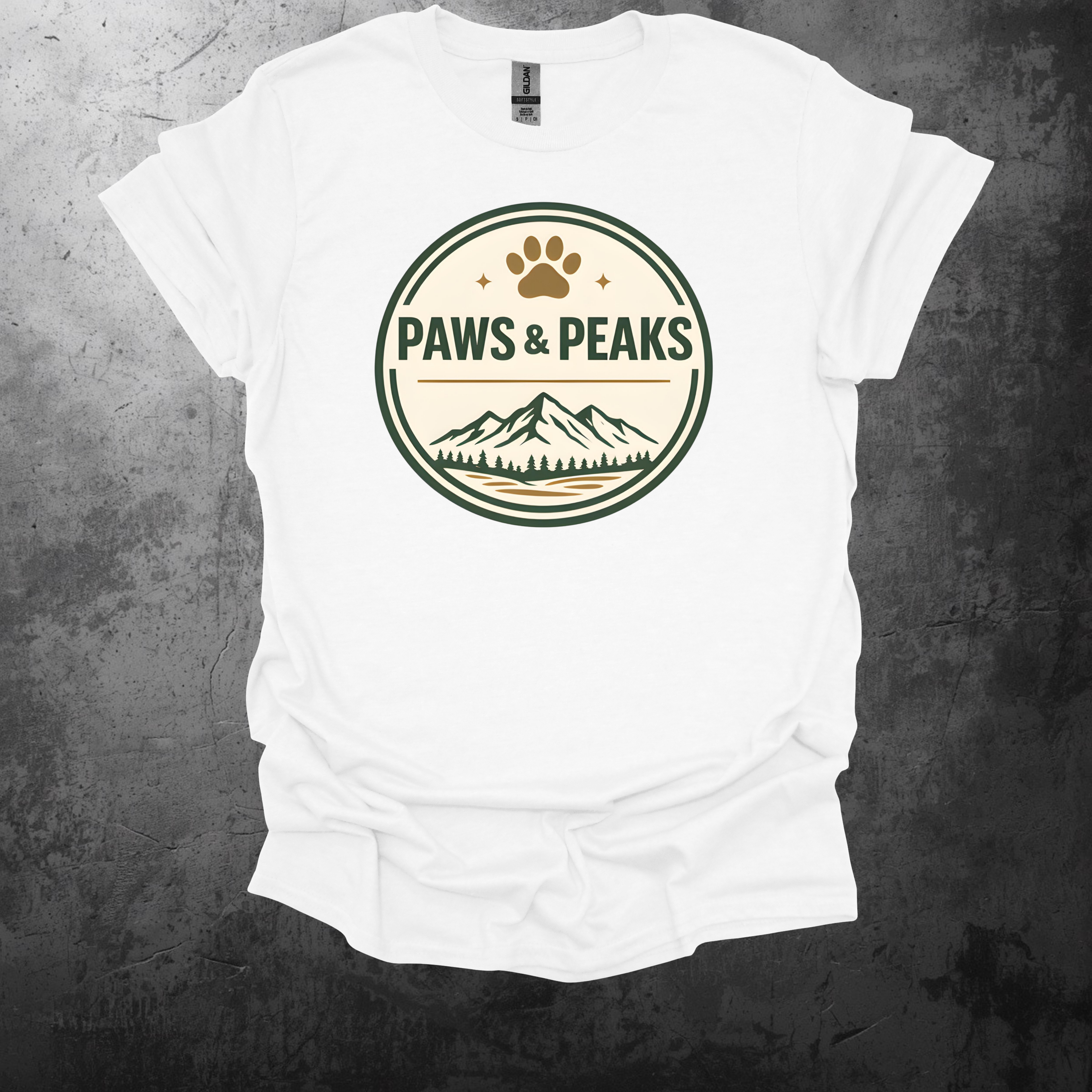 Paws and Peaks Graphic T-Shirt