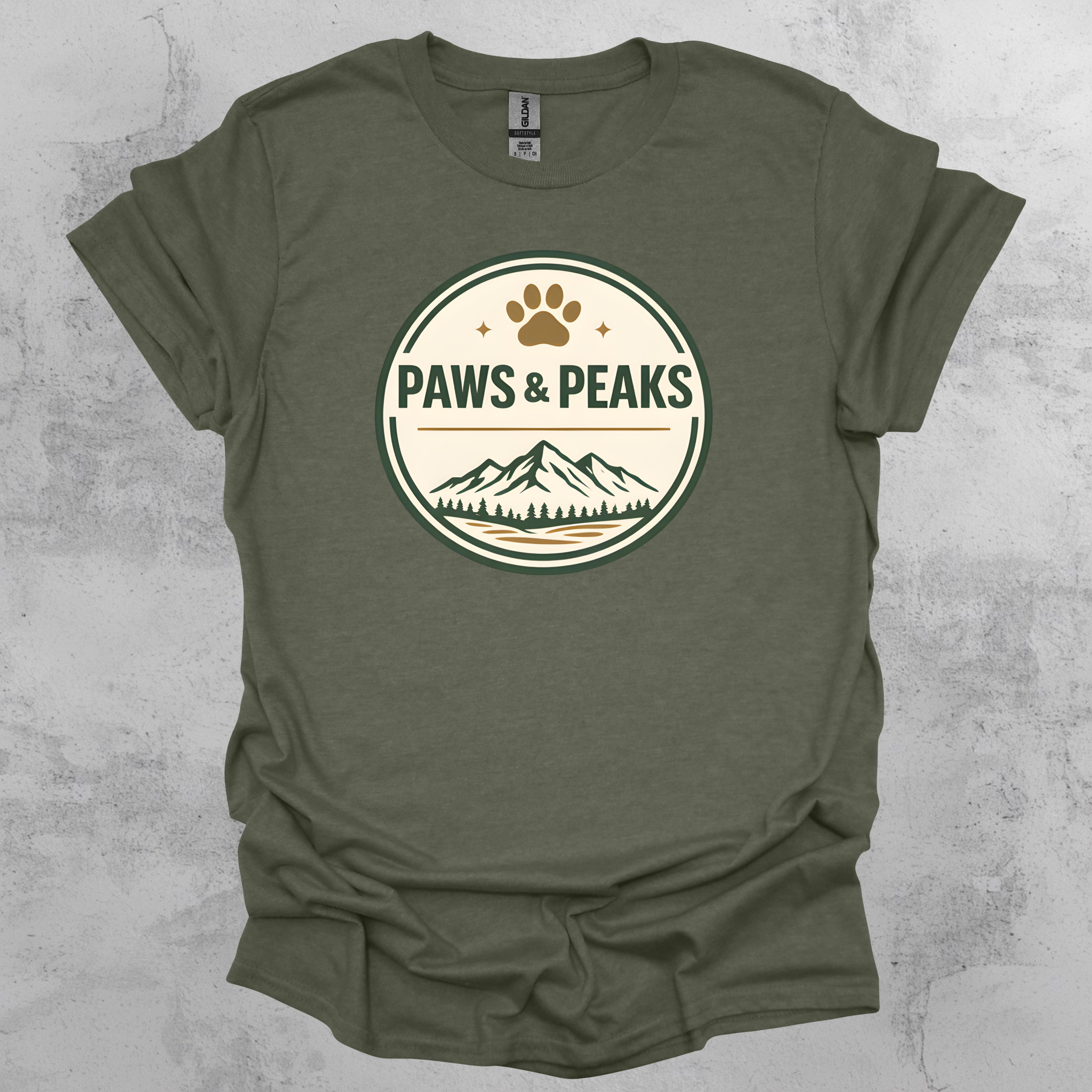Paws and Peaks Graphic T-Shirt