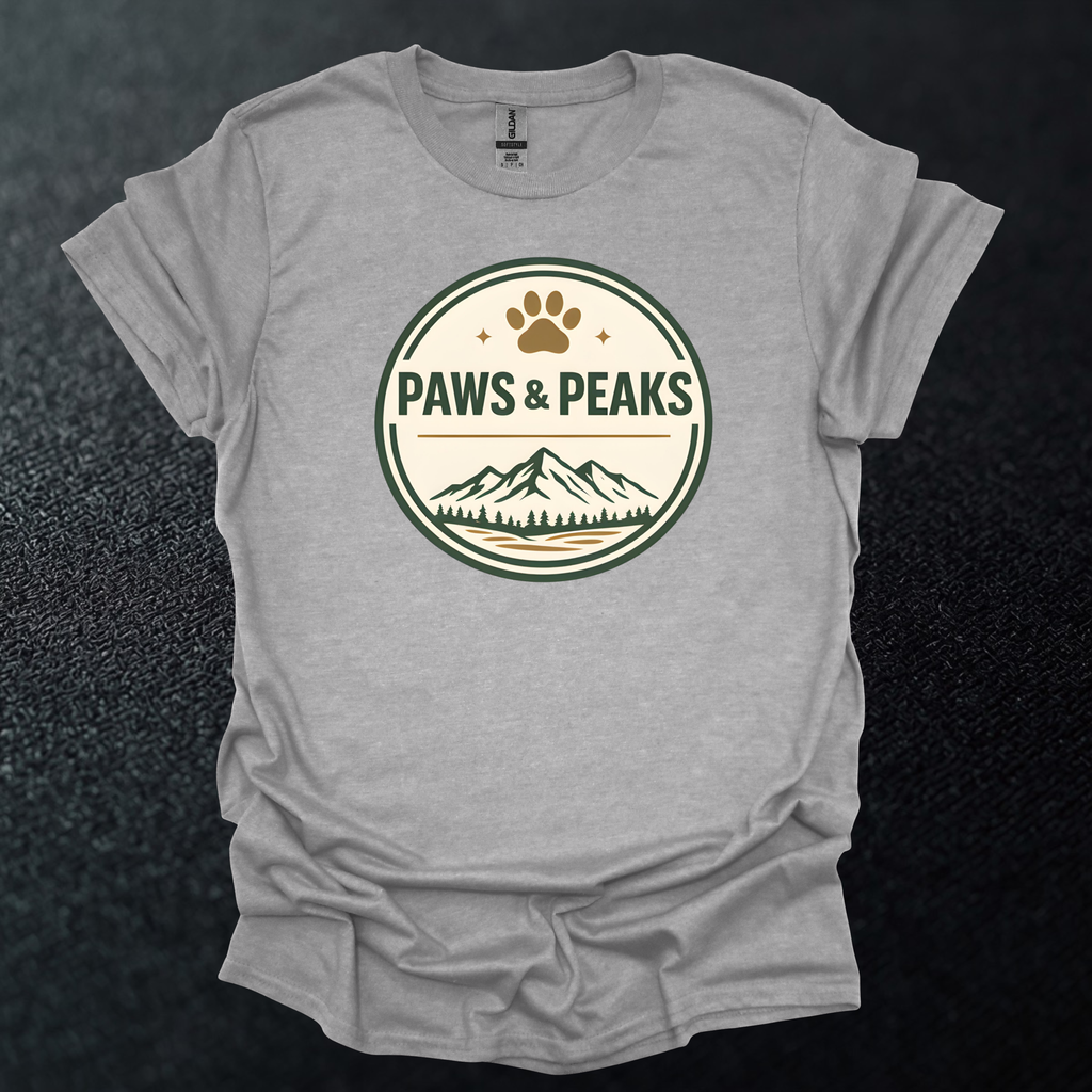 Paws and Peaks Graphic T-Shirt