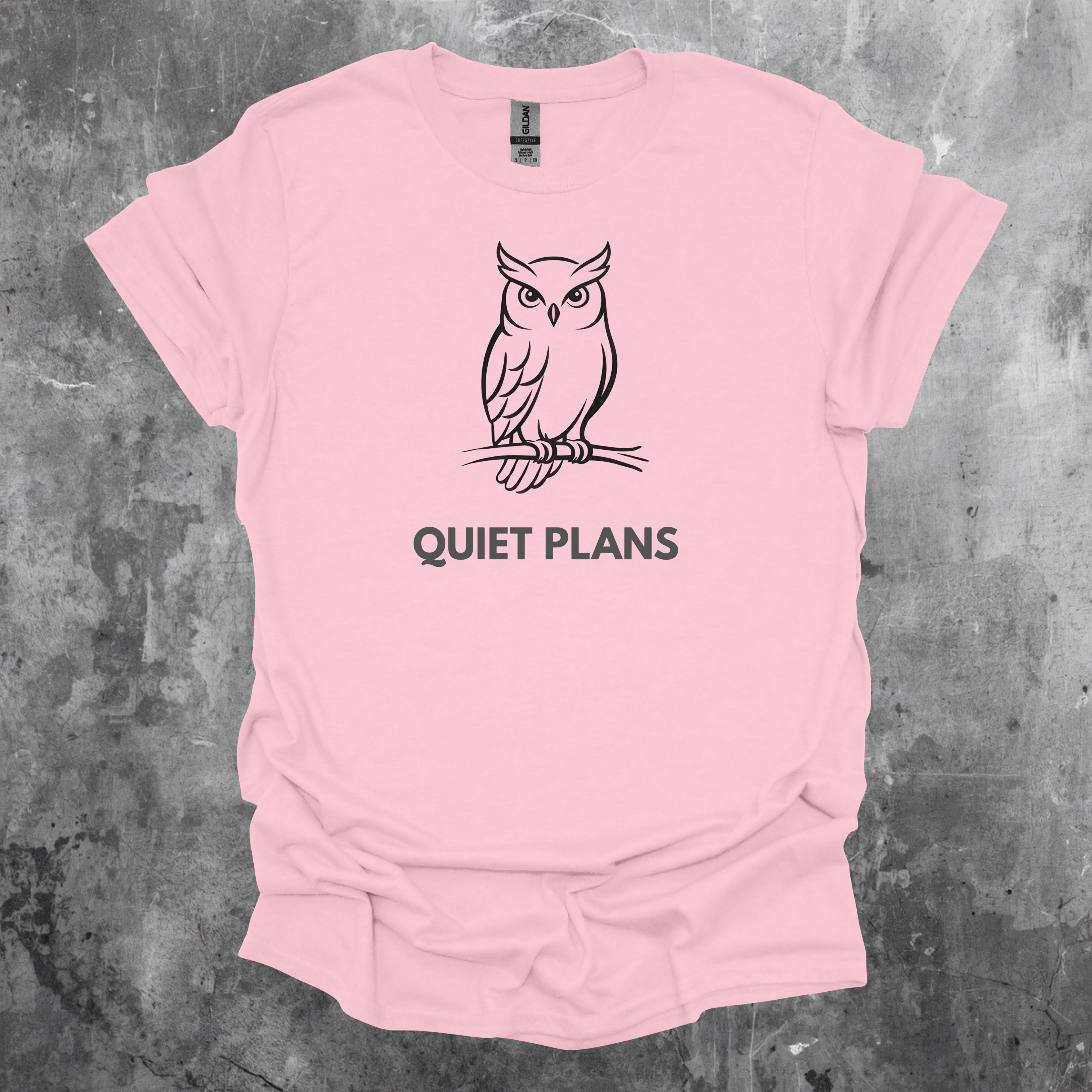 Owl Quiet Plans Graphic T-Shirt