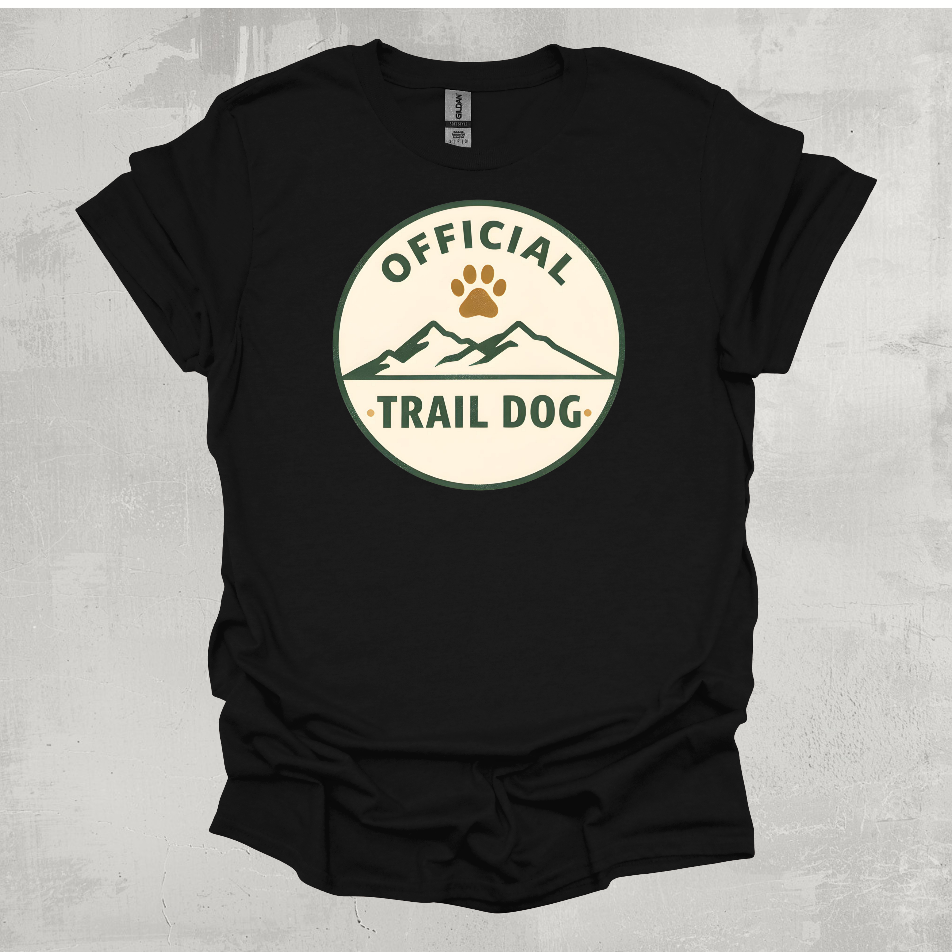 Official Trail Dog Badge Graphic T-Shirt