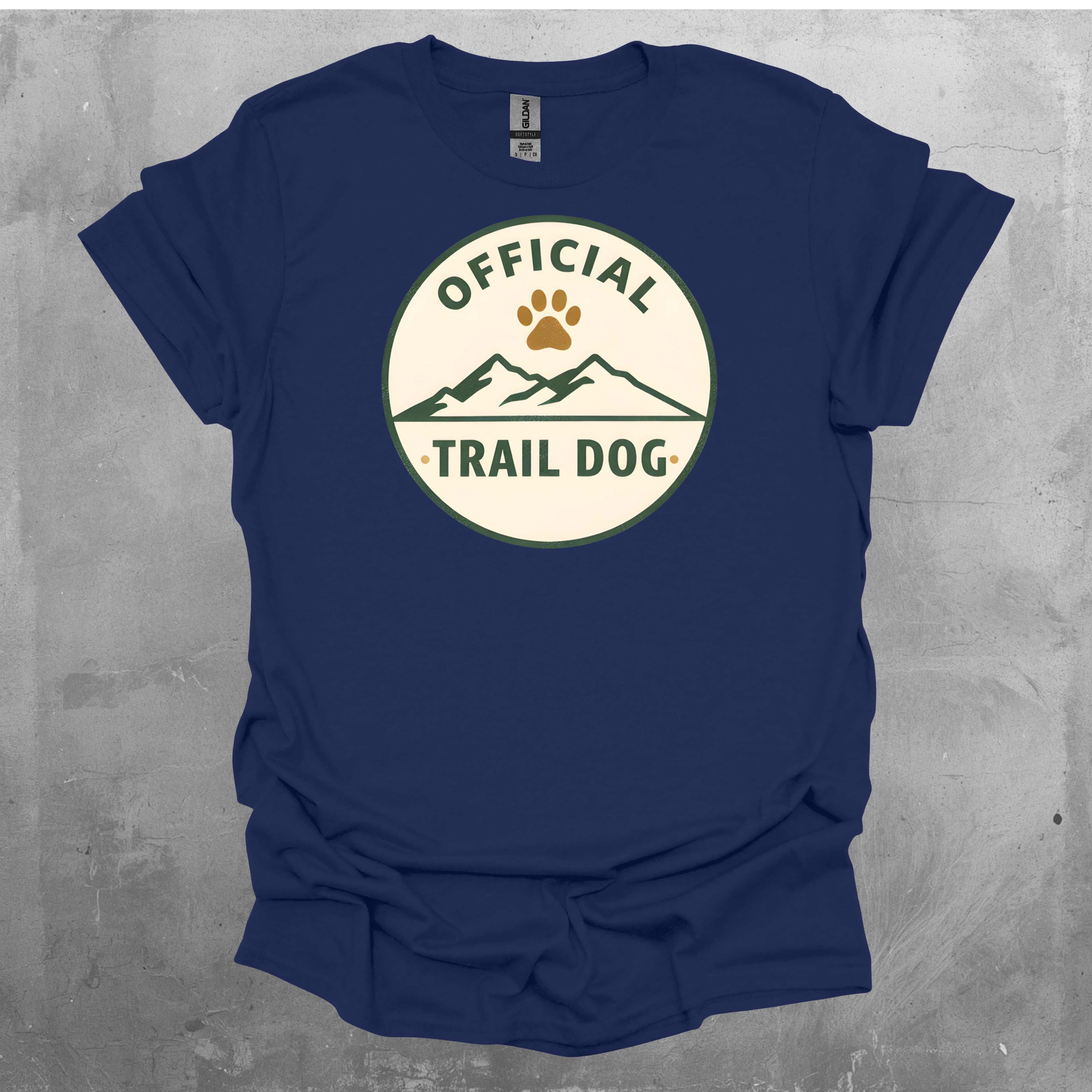 Official Trail Dog Badge Graphic T-Shirt