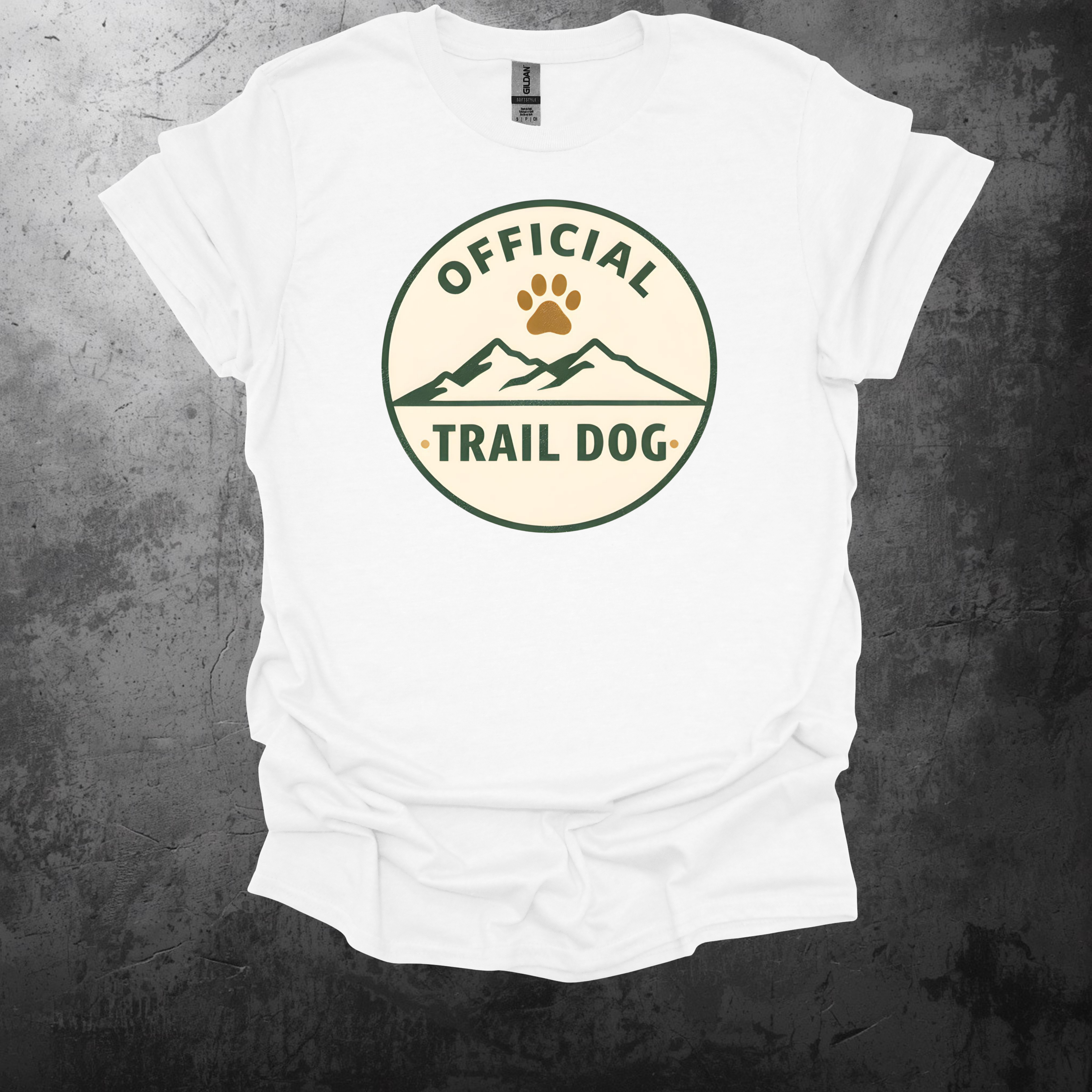 Official Trail Dog Badge Graphic T-Shirt