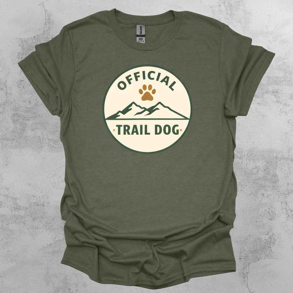Official Trail Dog Badge Graphic T-Shirt