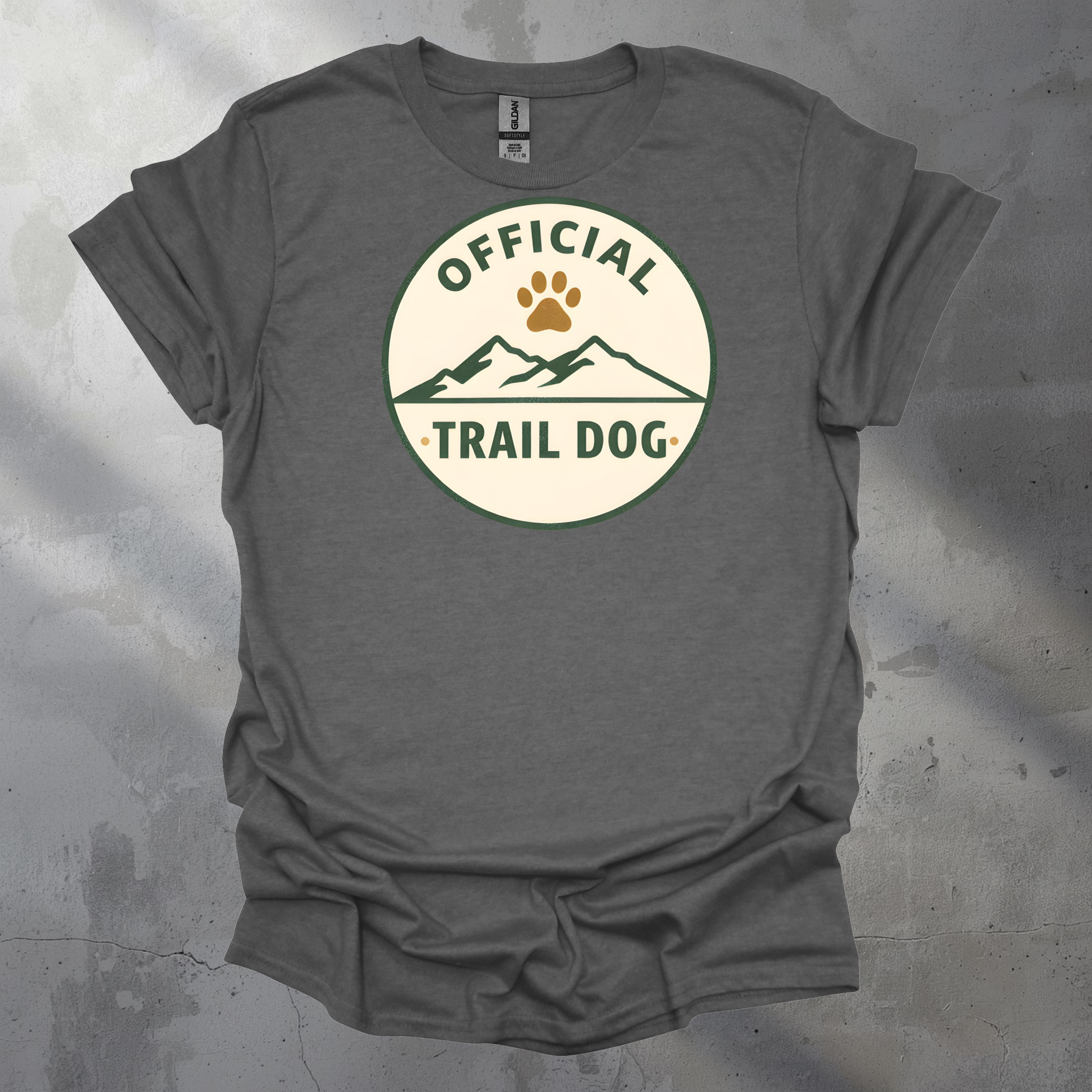 Official Trail Dog Badge Graphic T-Shirt