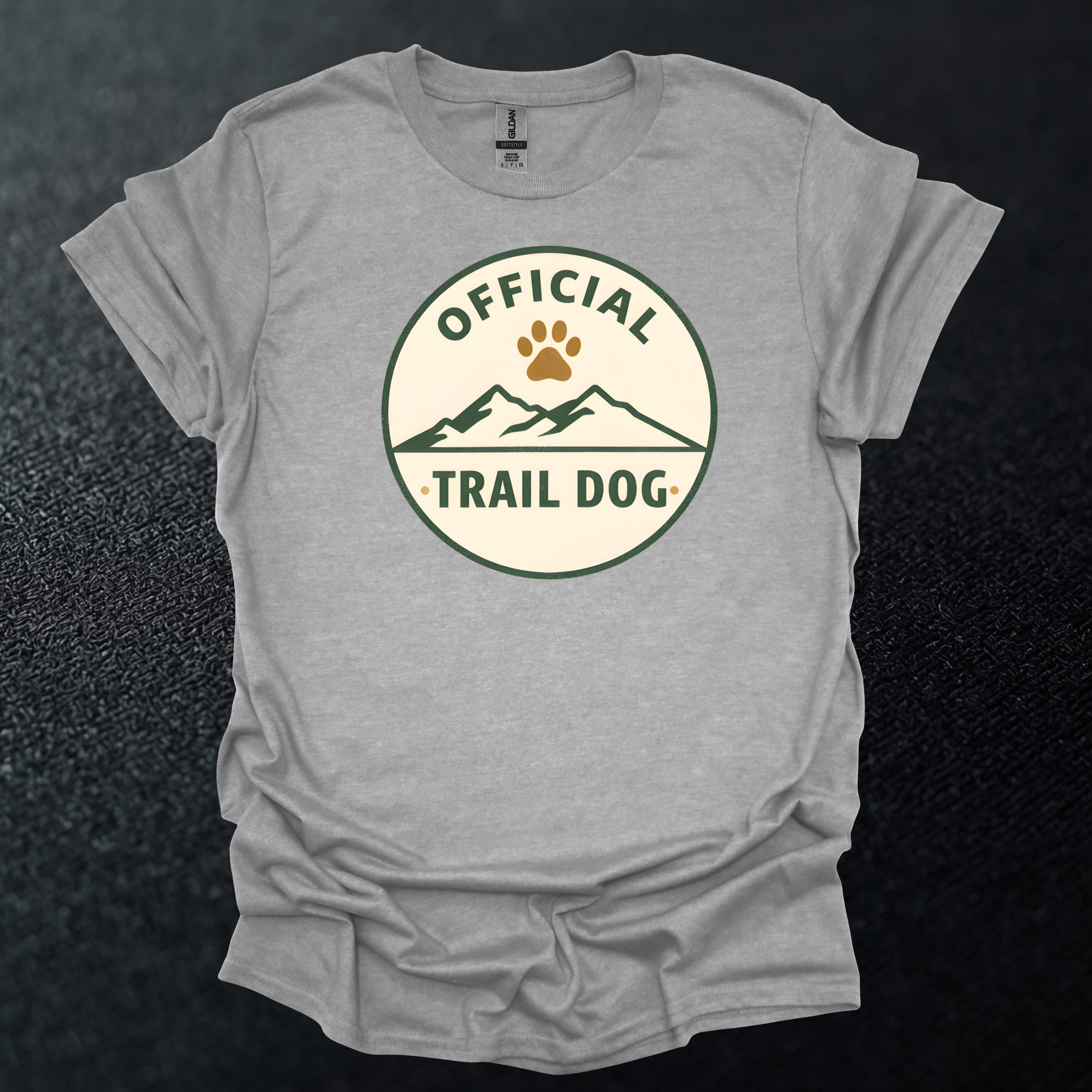 Official Trail Dog Badge Graphic T-Shirt