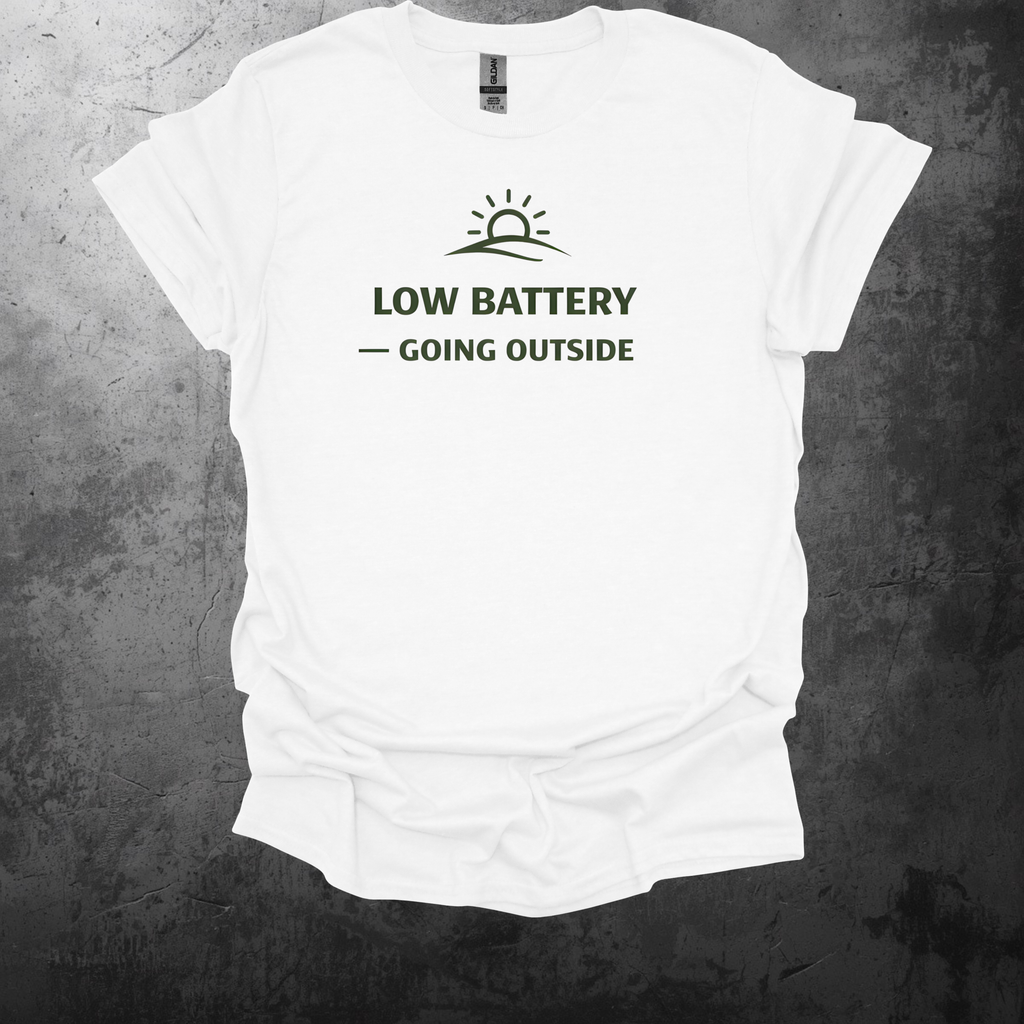 Low Battery - Going Outside T-Shirt
