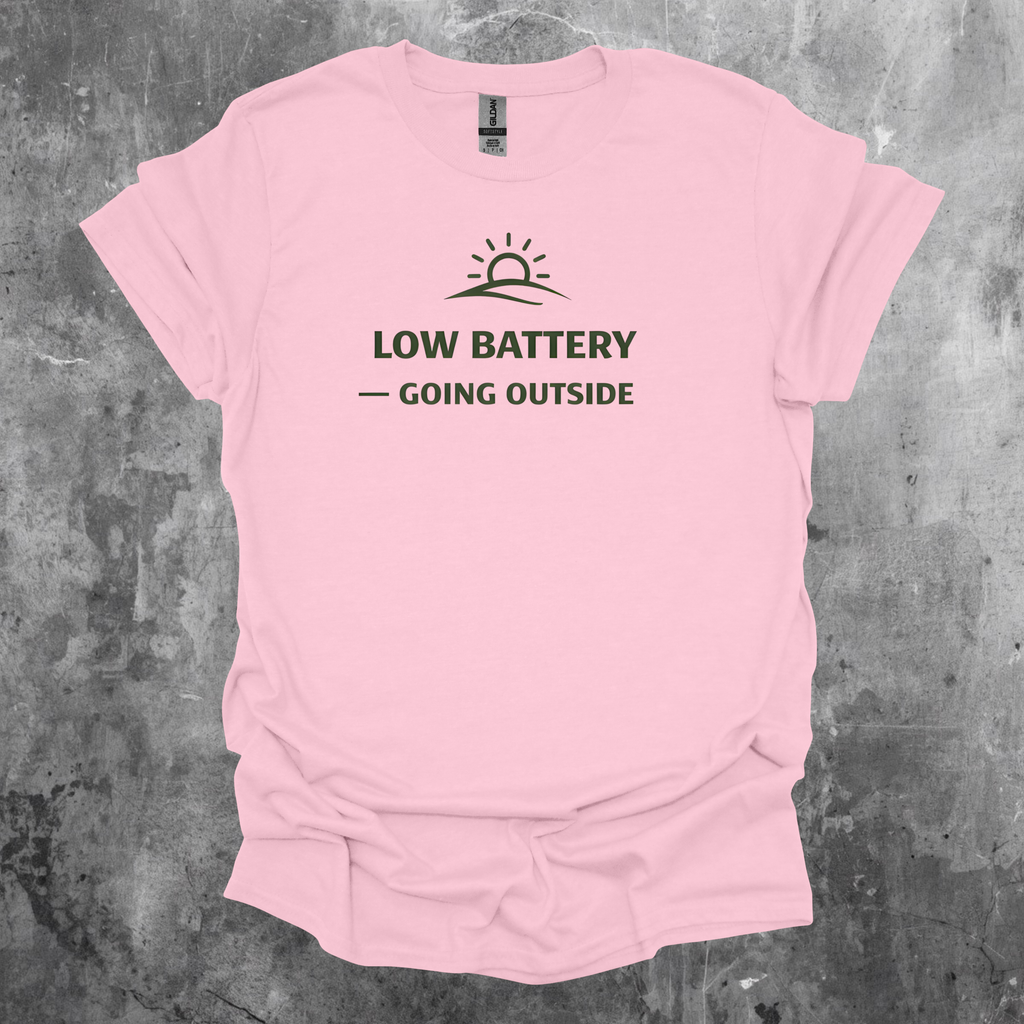 Low Battery - Going Outside T-Shirt