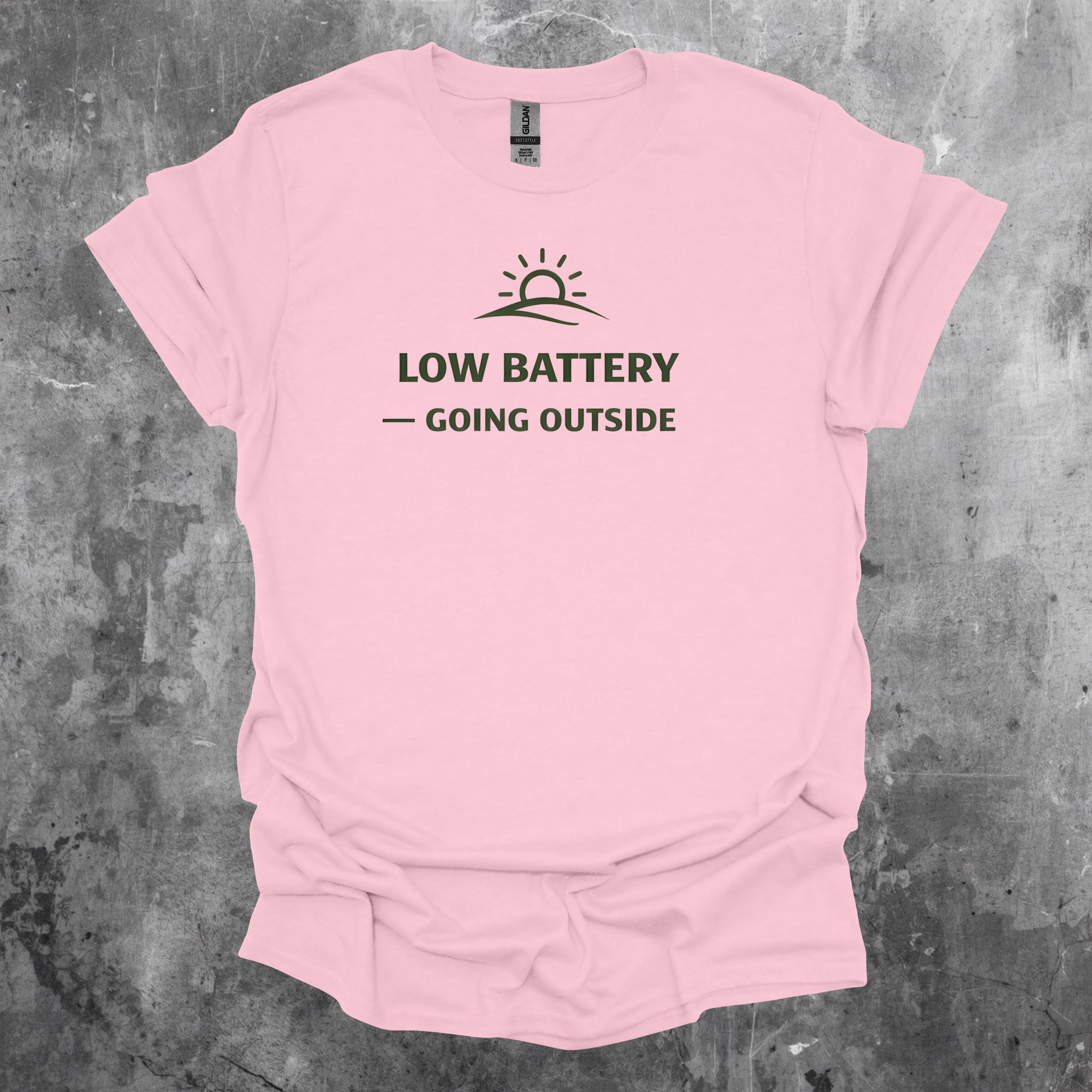 Low Battery - Going Outside T-Shirt