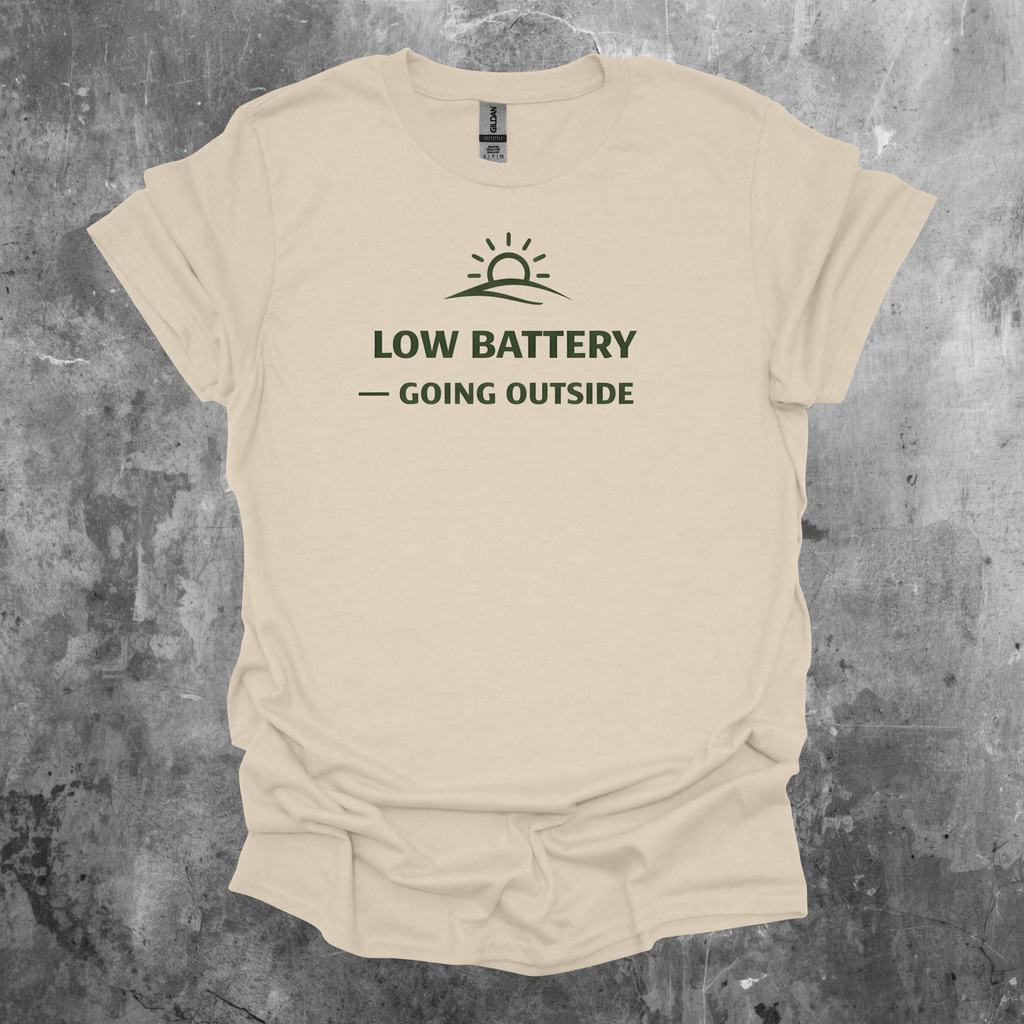 Low Battery - Going Outside T-Shirt