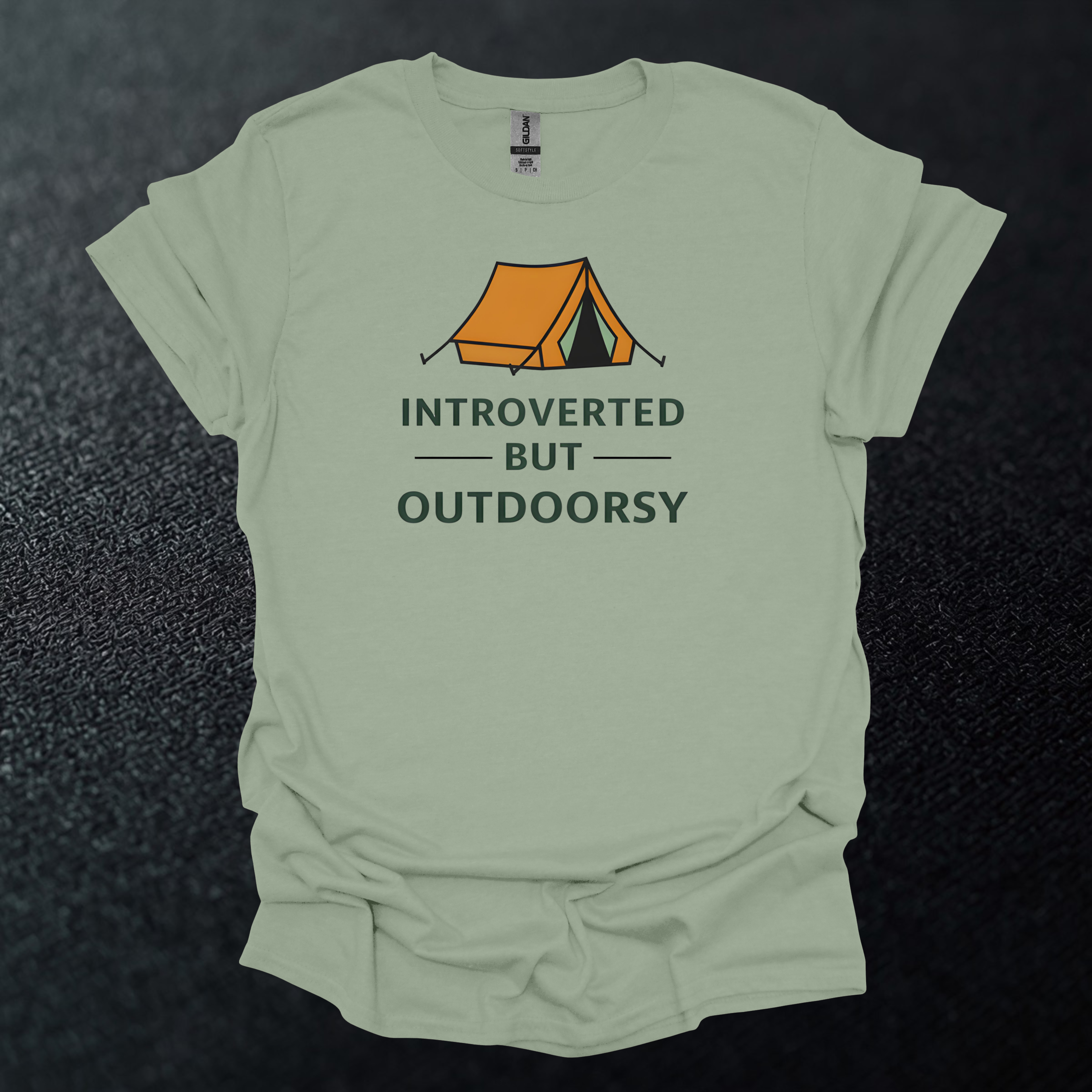 Introverted But Outdoorsy Graphic T-Shirt