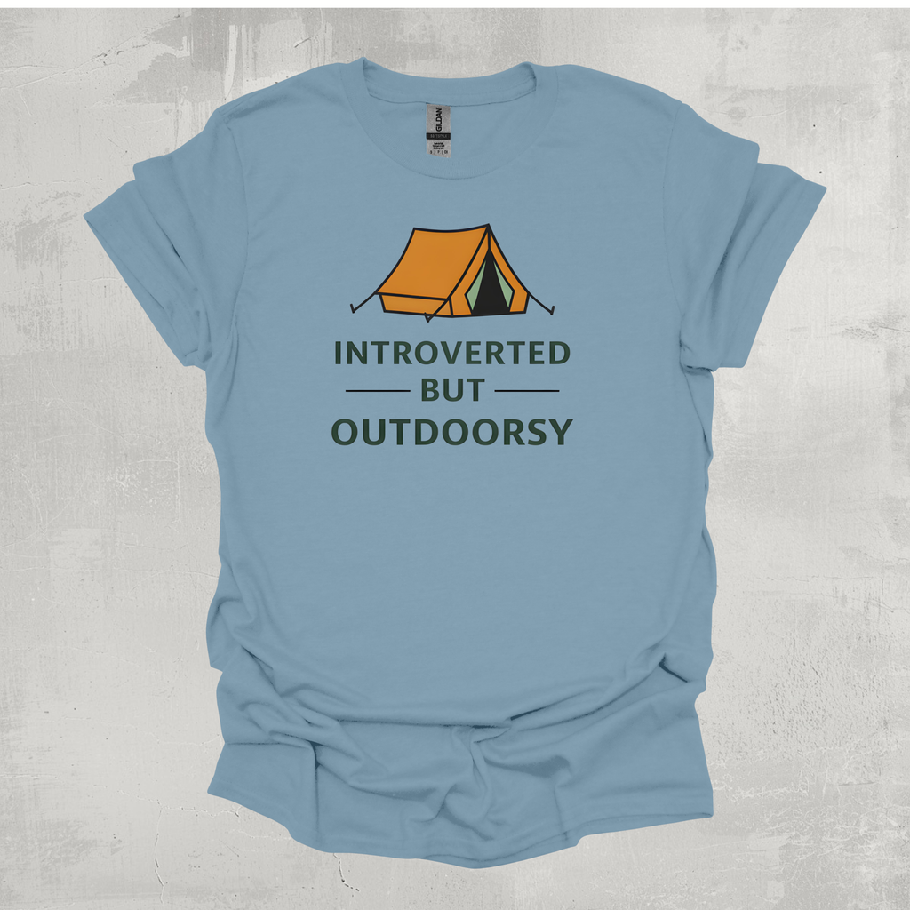 Introverted But Outdoorsy Graphic T-Shirt