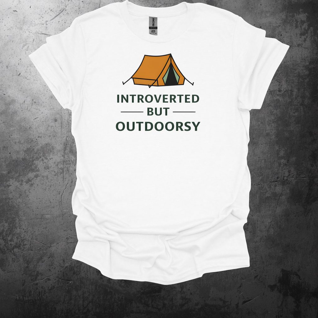 Introverted But Outdoorsy Graphic T-Shirt