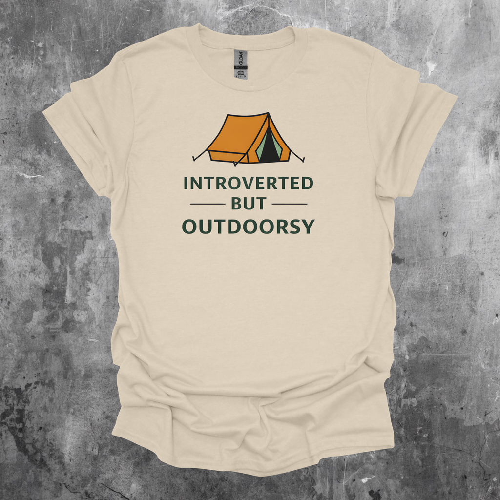 Introverted But Outdoorsy Graphic T-Shirt