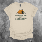 Introverted But Outdoorsy Graphic T-Shirt