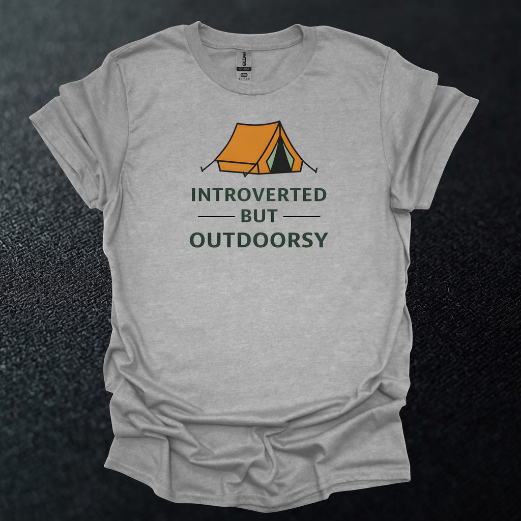 Introverted But Outdoorsy Graphic T-Shirt