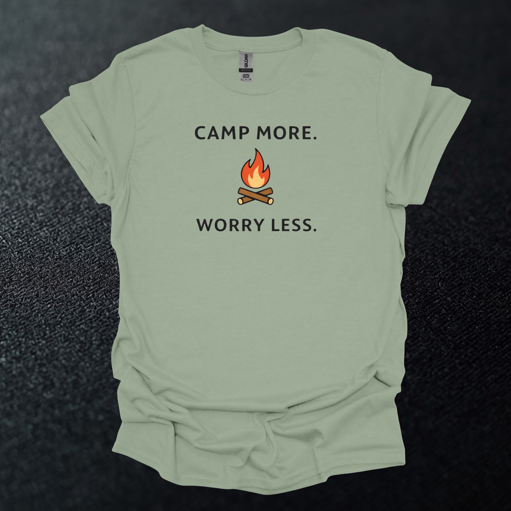 Camp More Worry Less 2 Graphic T-Shirt