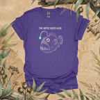 The Abyss Gazes Also | Anglerfish Unisex T-Shirt | Deep Sea Wildlife Art
