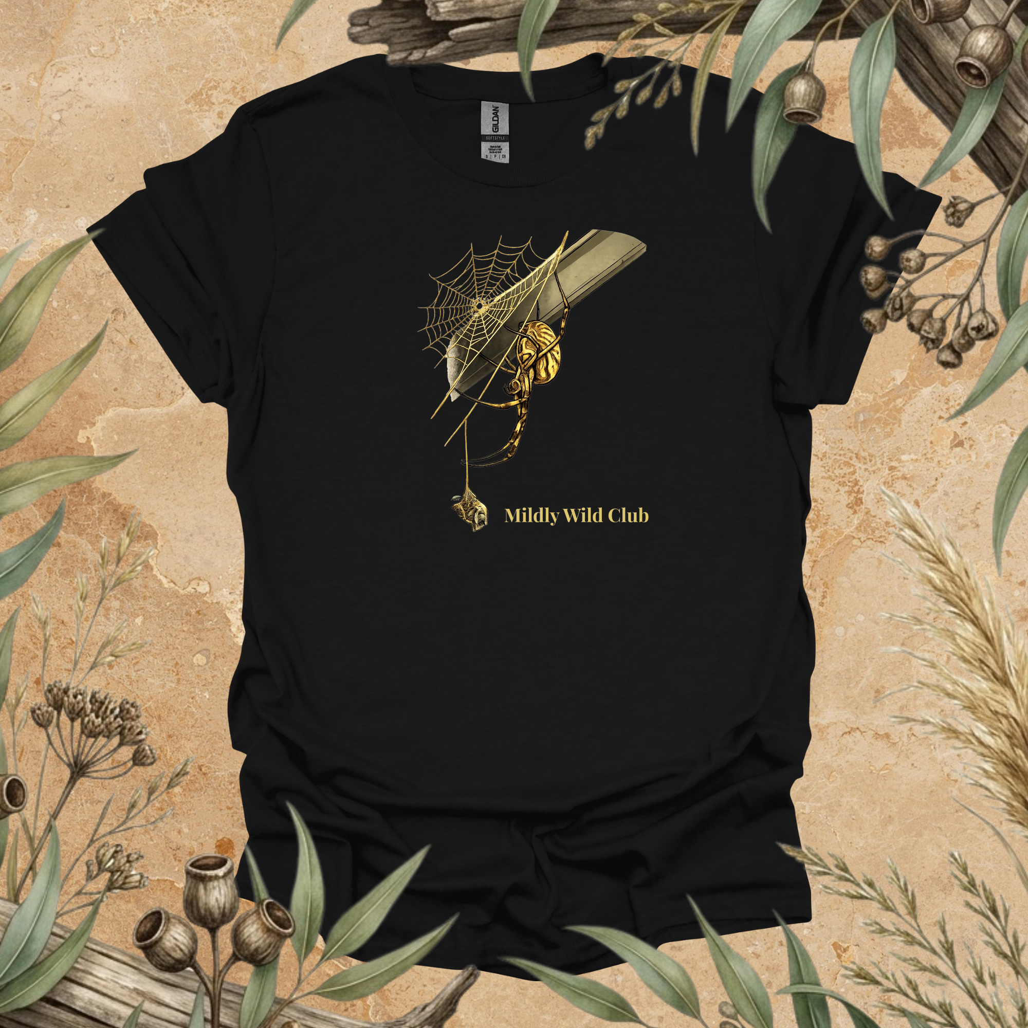 Golden Orb Spider | Nature's Master Weaver Unisex T-Shirt | Australian Wildlife Art