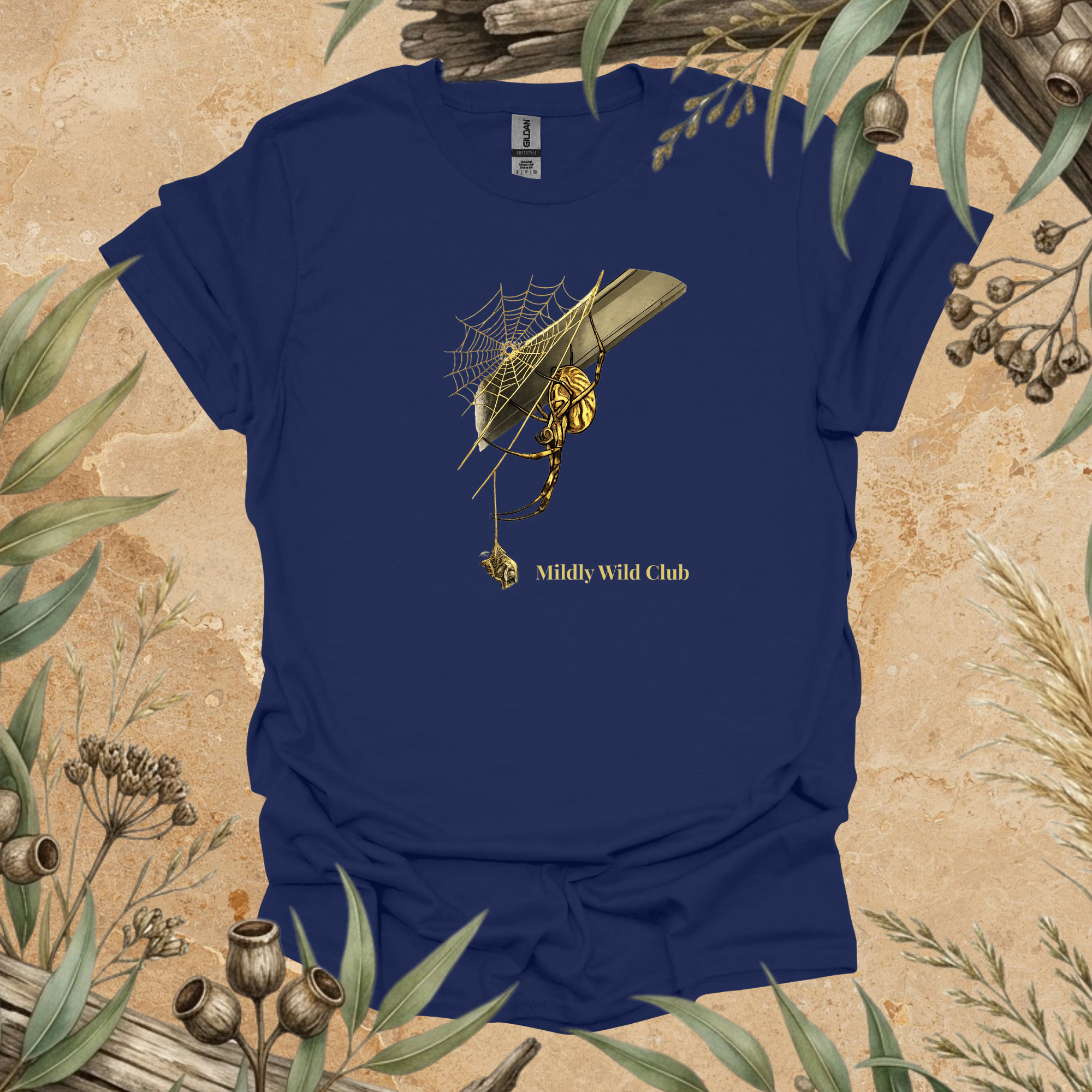Golden Orb Spider | Nature's Master Weaver Unisex T-Shirt | Australian Wildlife Art