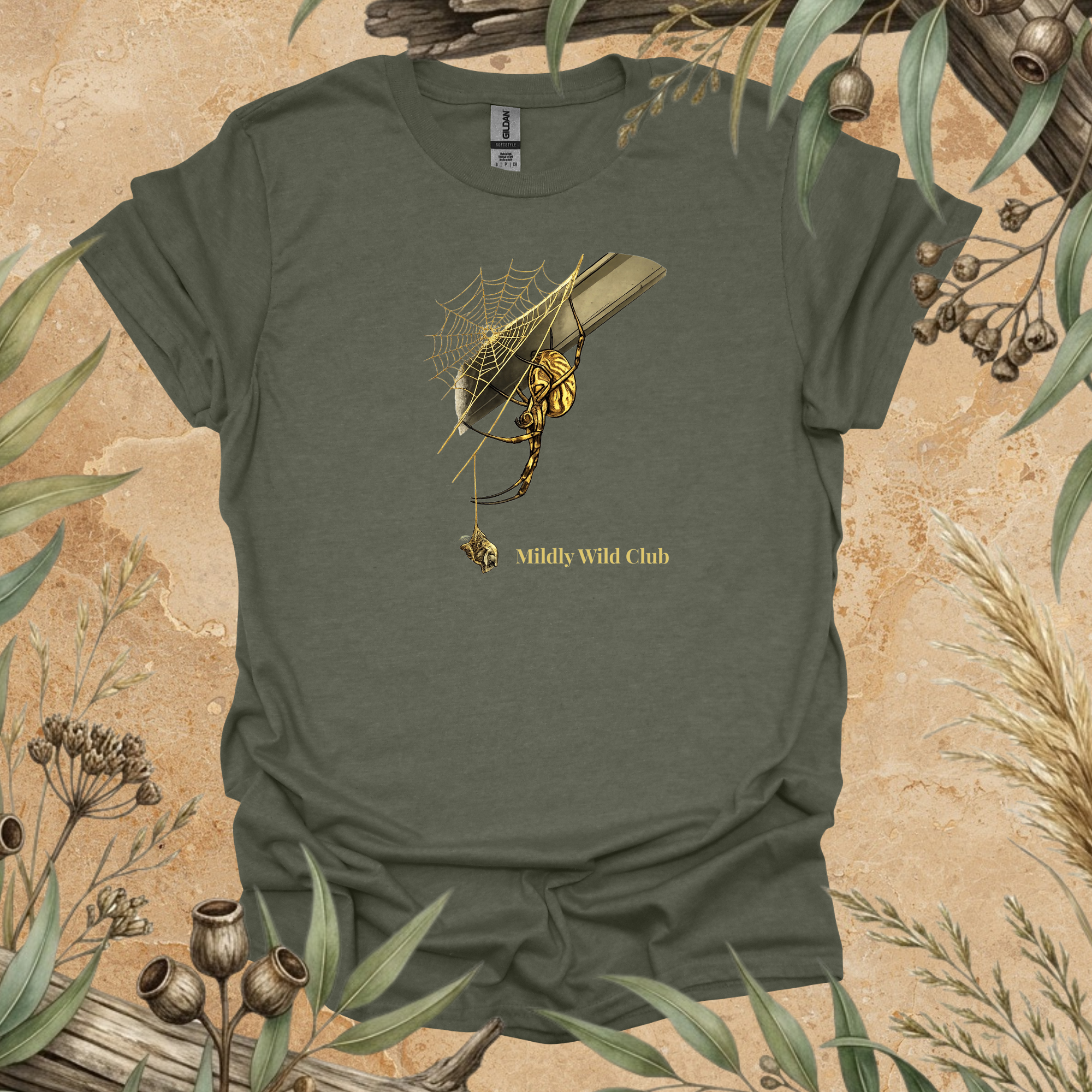 Golden Orb Spider | Nature's Master Weaver Unisex T-Shirt | Australian Wildlife Art