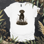 German Shorthaired Pointer | Contour Wildlife Art Unisex T-Shirt | GSP Dog Lover Gift