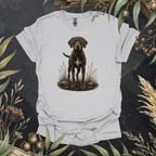 German Shorthaired Pointer | Contour Wildlife Art Unisex T-Shirt | GSP Dog Lover Gift