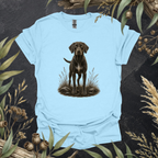 German Shorthaired Pointer | Contour Wildlife Art Unisex T-Shirt | GSP Dog Lover Gift