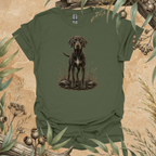 German Shorthaired Pointer | Contour Wildlife Art Unisex T-Shirt | GSP Dog Lover Gift