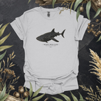Whale Shark | Contour Art Unisex T-Shirt | Ocean Wildlife Apparel | Mildly Wild Club