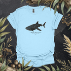 Whale Shark | Contour Art Unisex T-Shirt | Ocean Wildlife Apparel | Mildly Wild Club