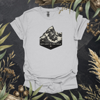 Get Lost in the Wild | Mountain Contour Unisex T-Shirt | Hiking & Outdoor Adventure Apparel