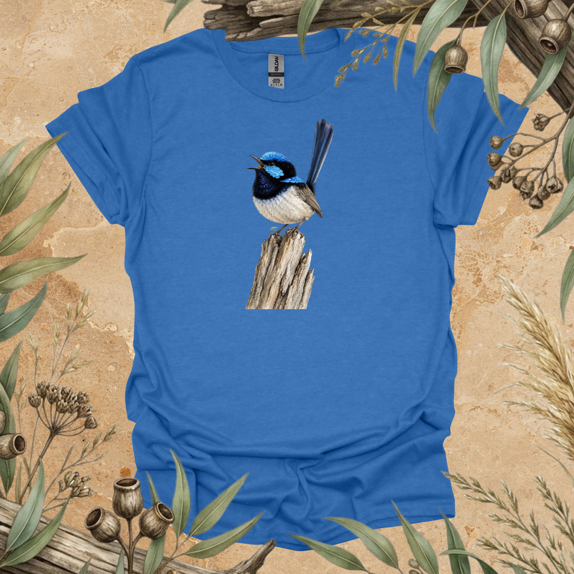 Superb Fairywren | Australian Bird Unisex T-Shirt | Original Wildlife Art | Mildly Wild Club