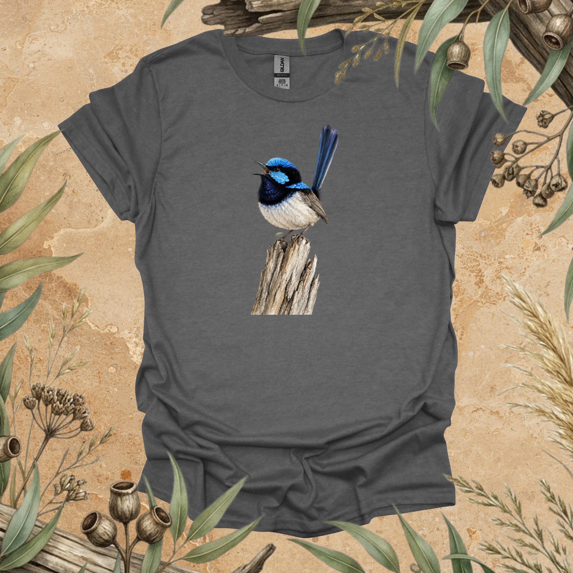 Superb Fairywren | Australian Bird Unisex T-Shirt | Original Wildlife Art | Mildly Wild Club