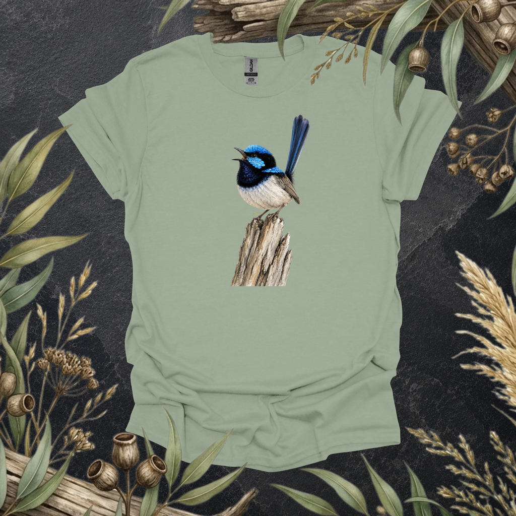 Superb Fairywren | Australian Bird Unisex T-Shirt | Original Wildlife Art | Mildly Wild Club